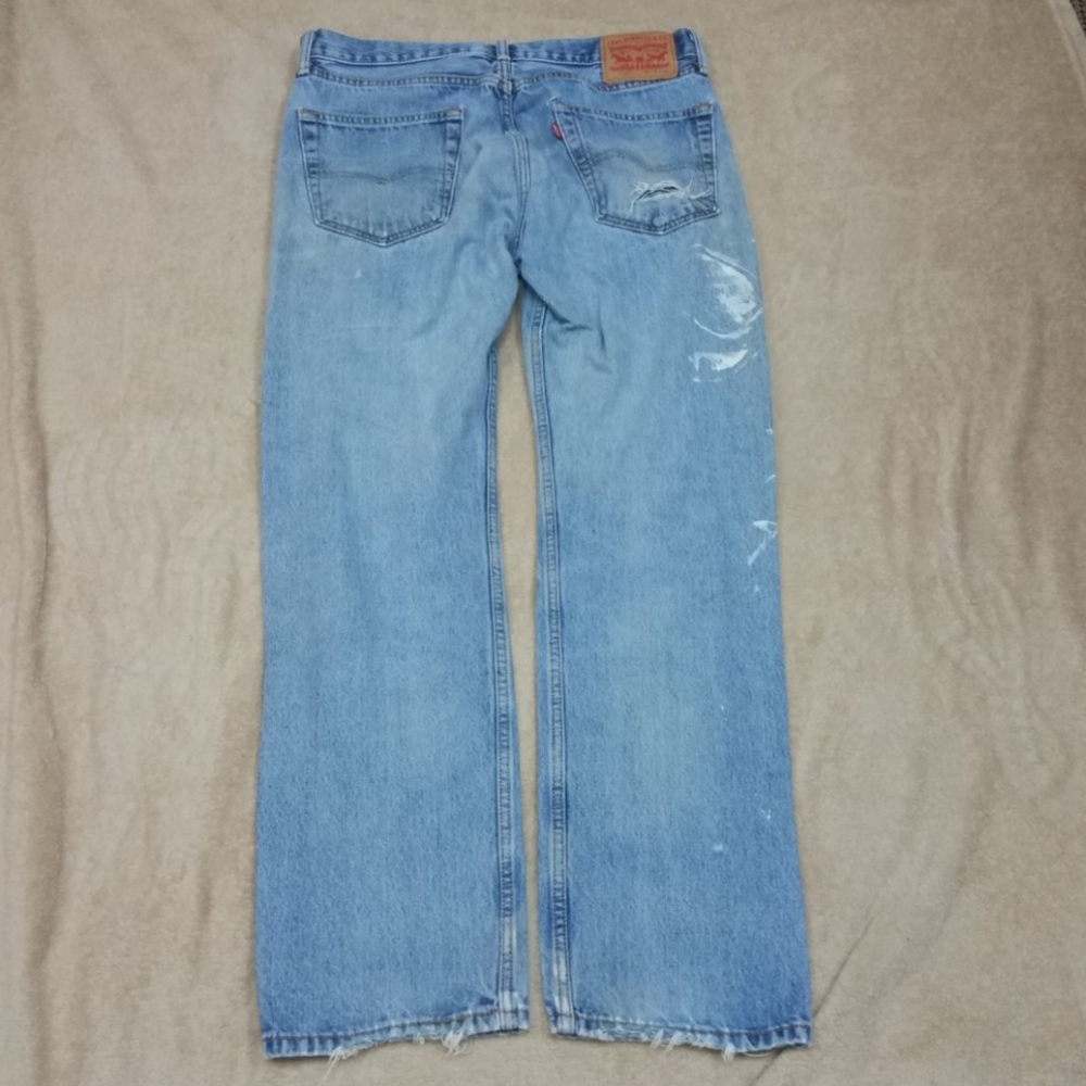 Distressed jeans Levi's Men Relaxed 33x32 - Picture 5 of 8